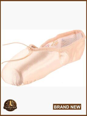 Ballet Pointe Shoes Adjustable Topline Satin Leather Sole Dance